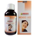 Baksons Menso AID Syrup 115 Ml - Regulates Menstrual Flow, Treats Colic, Leucorrhoea
