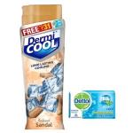 Dermicool Prickly Heat Radiant Sandal Powder 150GM With Dettol Cool Soap 75 GM