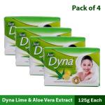 Dyna Lime &amp; Aloevera Extracts Beauty Soap (125GM x 4)