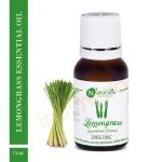 Naturalis Lemongrass Essential Oil (15 ML) for Digestion, Body Aches & Muscle Pain