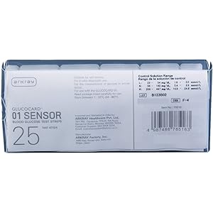 Arkray Glucocard 01 Sensor Test Strips 25