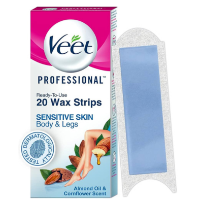 Veet Full Body Sensitive Skin Waxing Kit (20 Strips)