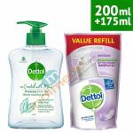 Dettol Tulsi Handwash Refill and Pump, 200Ml+175Ml (Co-Created with Moms)
