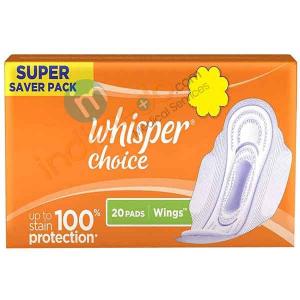 Whisper Choice Wings Sanitary Pads Regular Size (20s Count)
